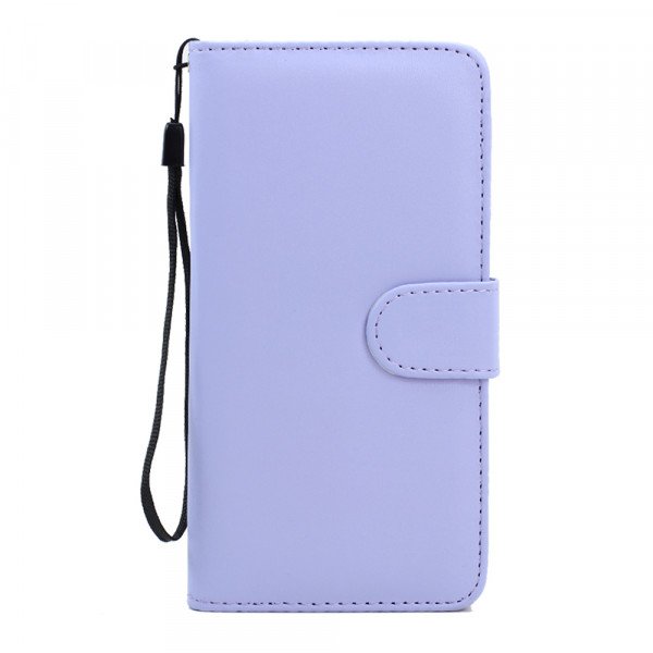 Wholesale Samsung Galaxy S6 Edge Plus Folio Flip Leather Wallet Case with Strap (Purple)